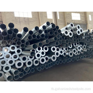 แรง 500 กิโลกรัมดึง 9m 11m 13.5m Galvanized Steel Pole